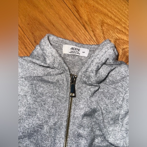 Gold-zip long sleeve top Grey - Picture 4 of 7